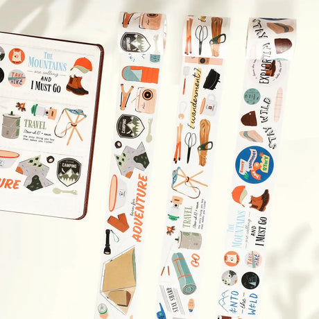 Sticker Set Washi Tape - The Adventurer - 3 - pack - 2 - Washi Tape Shop - Tidformera