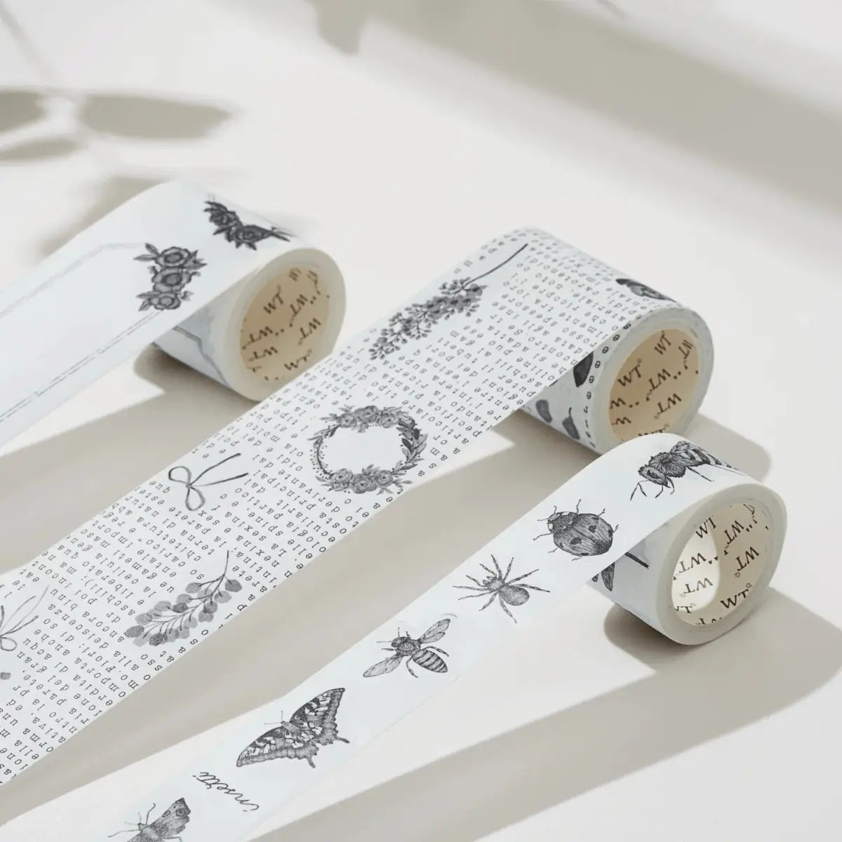 Sticker Set Washi Tape - Vintage Vibes - 3 - pack - 9 - Washi Tape Shop - Tidformera