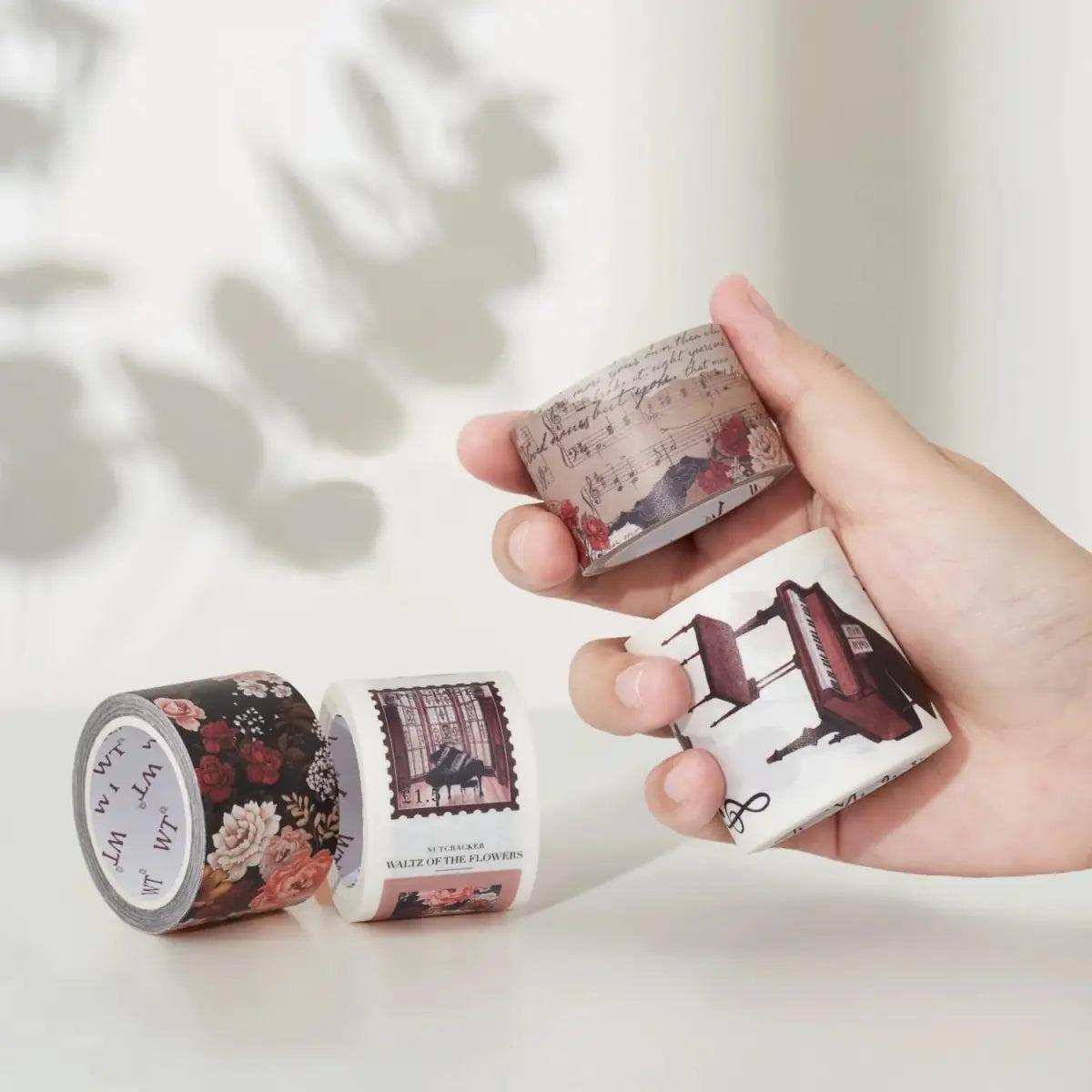 Sticker Set Washi Tape - Waltz of the Flowers - 4 - pack - 6 - Washi Tape Shop - Tidformera