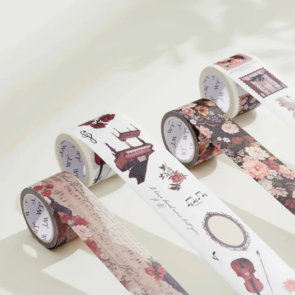 Sticker Set Washi Tape - Waltz of the Flowers - 4 - pack - 1 - Washi Tape Shop - Tidformera