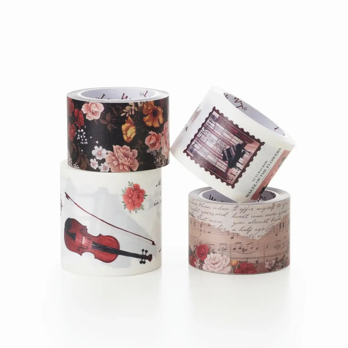 Sticker Set Washi Tape - Waltz of the Flowers - 4 - pack - 4 - Washi Tape Shop - Tidformera