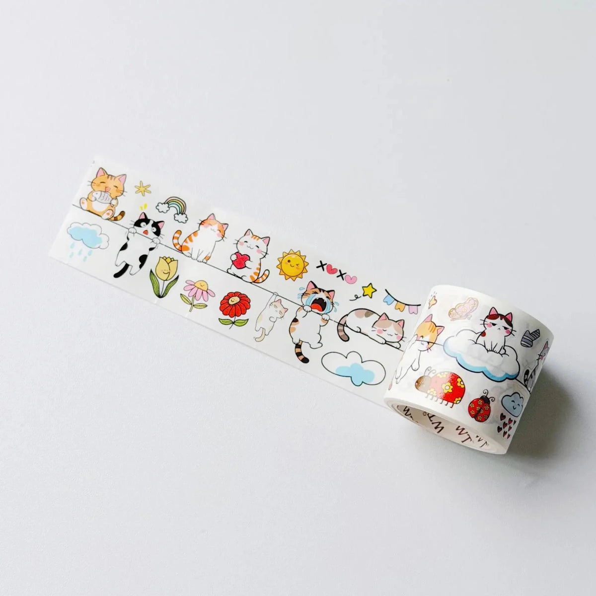 Sticker Washi Tape - Pre-cut - 40 mm - Kitty Conga - 3 - Washi Tape Shop - Tidformera