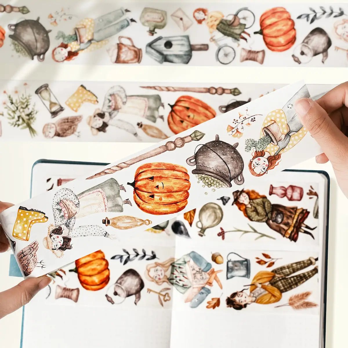 Sticker Washi Tape - Pre - cut - Autumn Enchantment - 60 mm - 3 - Washi Tape Shop - Tidformera