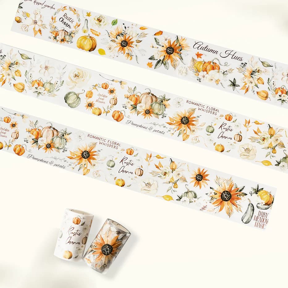 Sticker Washi Tape - Pre - cut - Autumn Hues - 70 mm - 1 - Washi Tape Shop - Tidformera