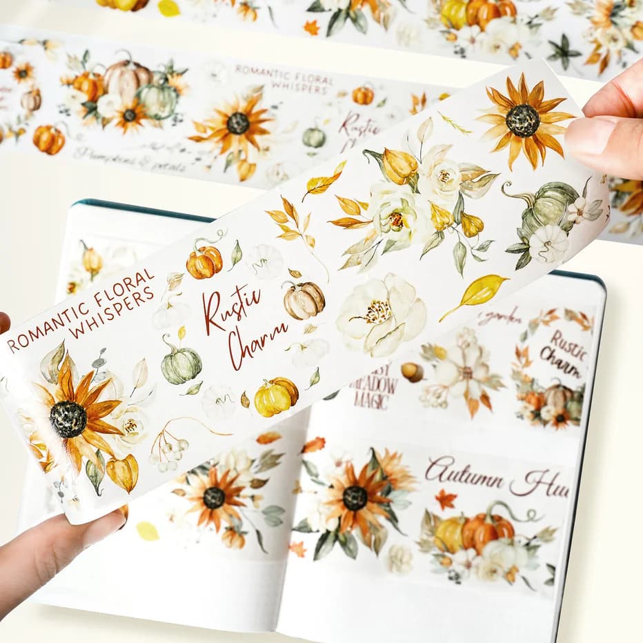 Sticker Washi Tape - Pre - cut - Autumn Hues - 70 mm - 3 - Washi Tape Shop - Tidformera