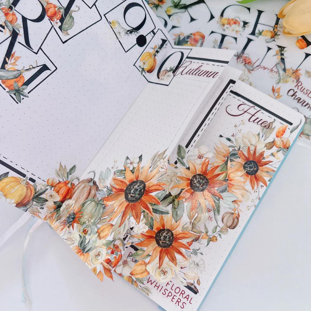 Sticker Washi Tape - Pre - cut - Autumn Hues - 70 mm - 5 - Washi Tape Shop - Tidformera