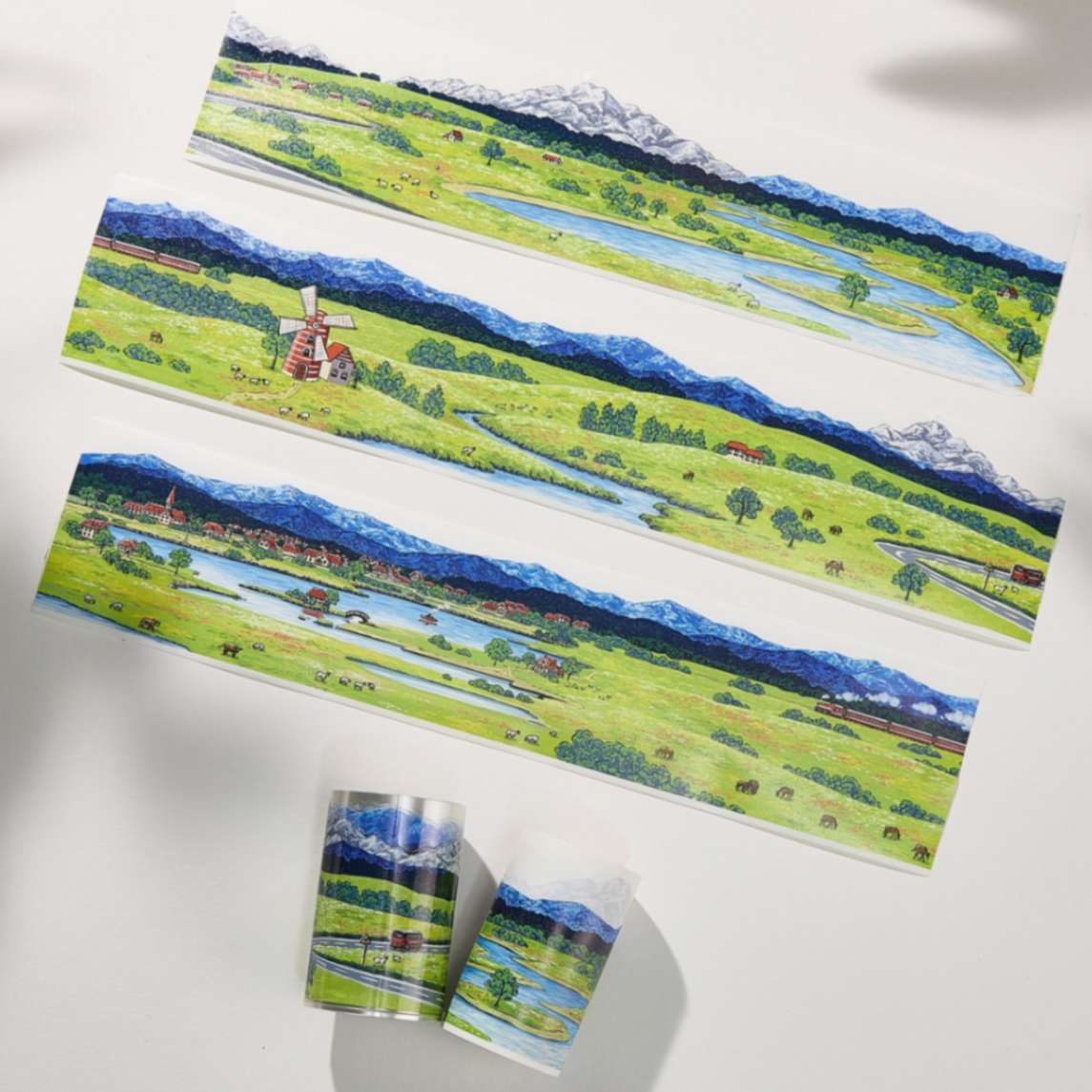 Sticker Washi Tape - Pre - cut - Country Diary - 70 mm - 2 - Washi Tape Shop - Tidformera