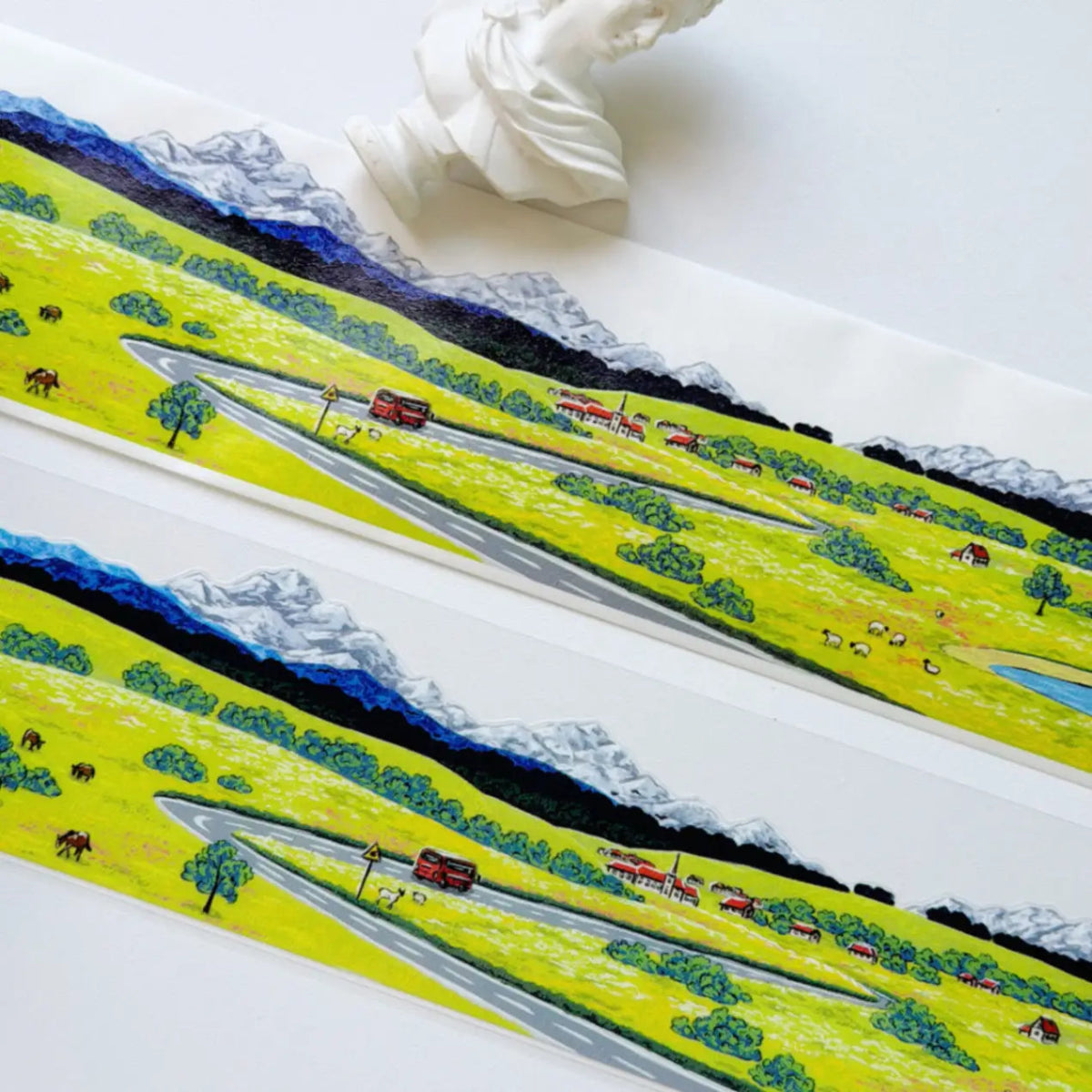 Sticker Washi Tape - Pre - cut - Country Diary - 70 mm - 4 - Washi Tape Shop - Tidformera