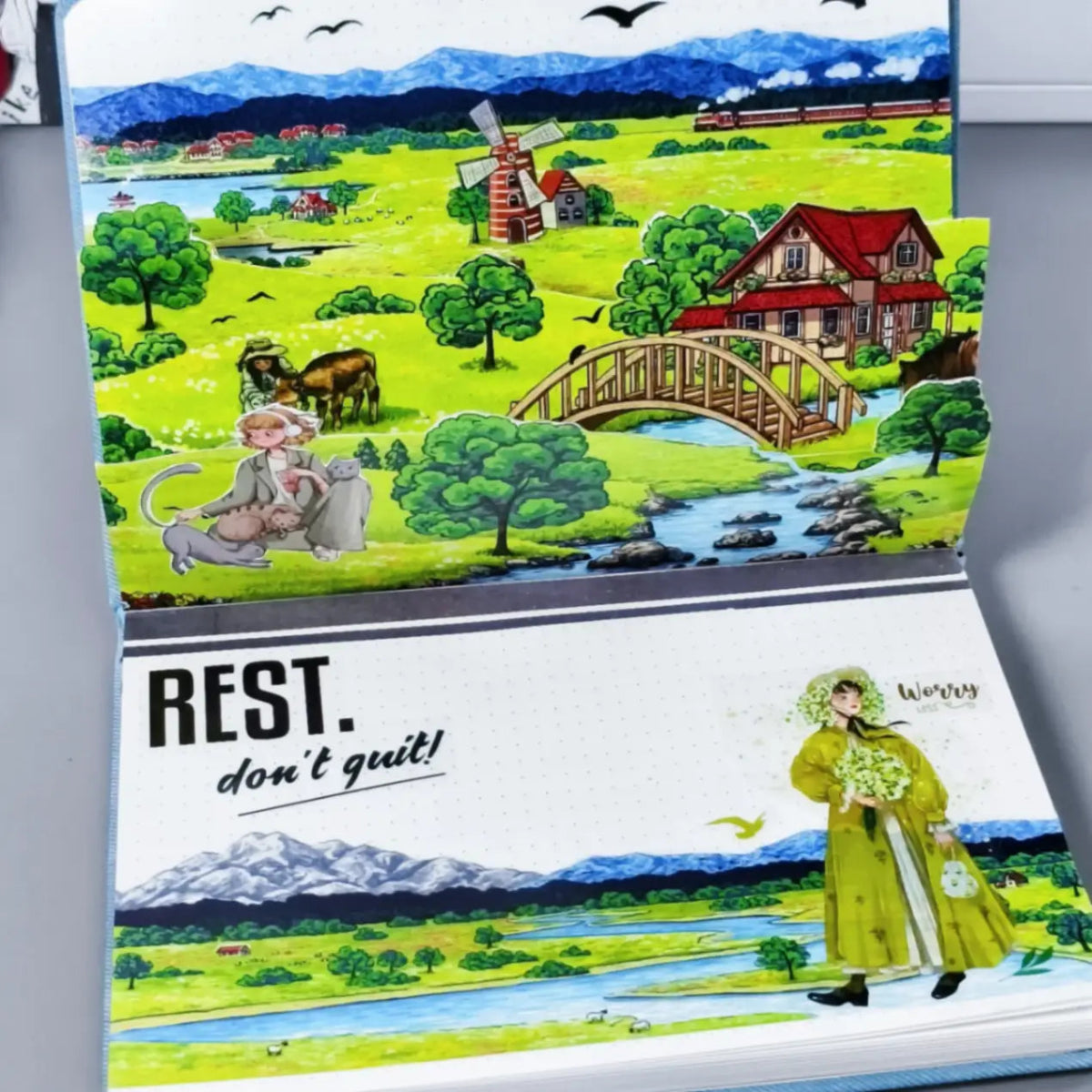 Sticker Washi Tape - Pre - cut - Country Diary - 70 mm - 3 - Washi Tape Shop - Tidformera