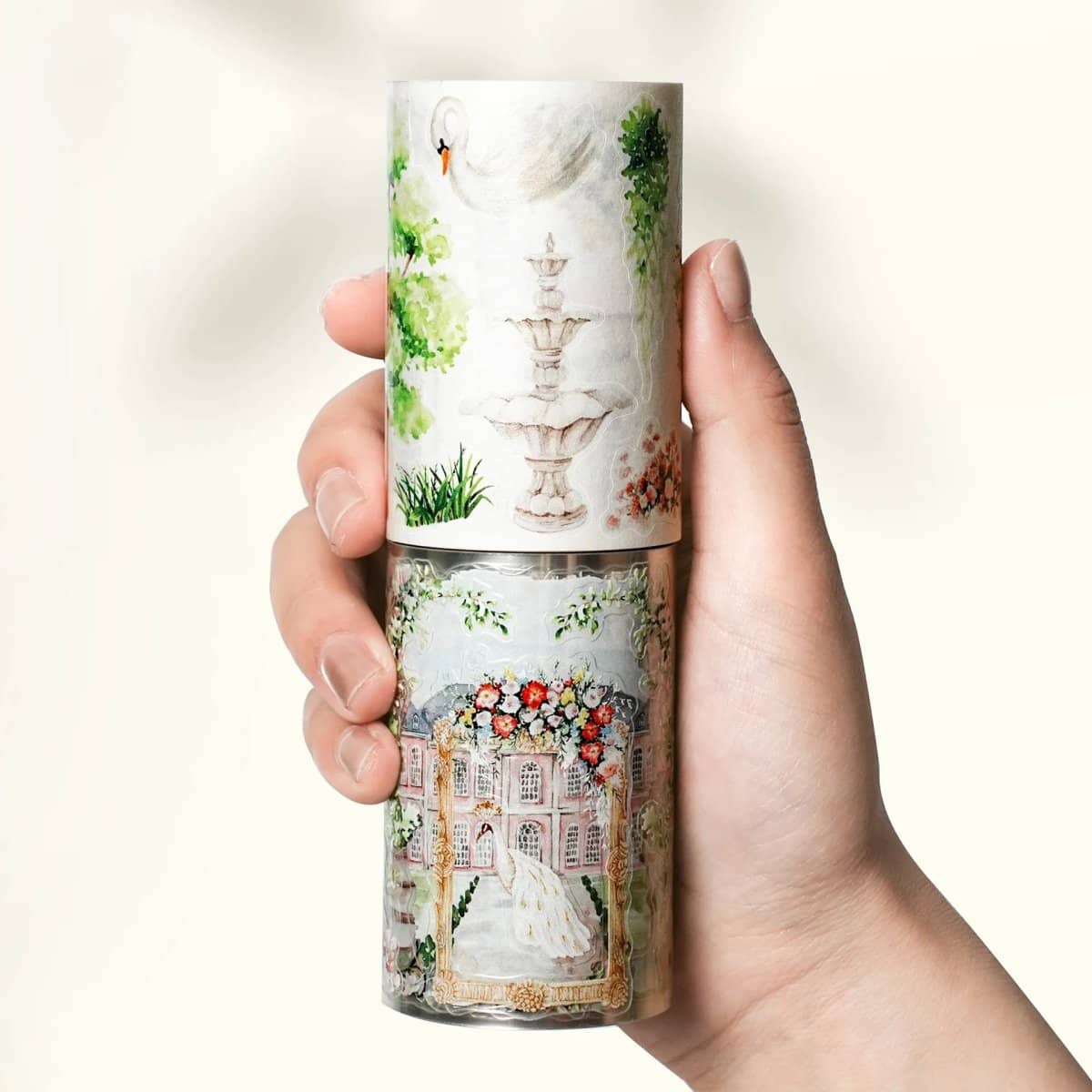 Sticker Washi Tape - Pre - cut - French Courtyard - 70 mm - 5 - Washi Tape Shop - Tidformera