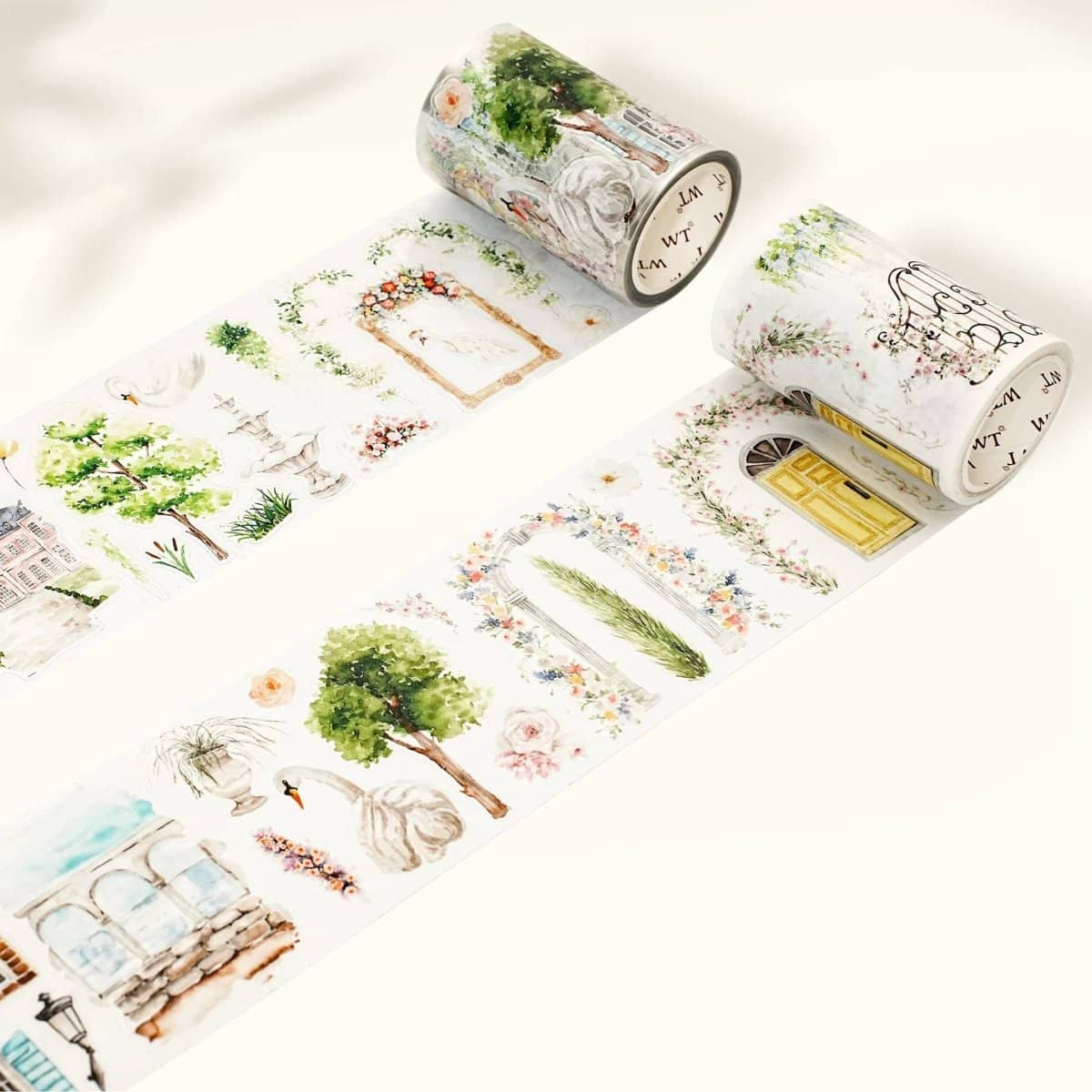 Sticker Washi Tape - Pre - cut - French Courtyard - 70 mm - 6 - Washi Tape Shop - Tidformera