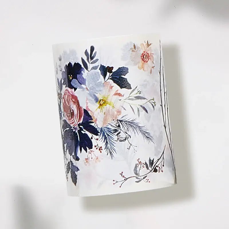 Sticker Washi Tape - Pre - cut - Frosty Rose - 60 mm - 6 - Washi Tape Shop - Tidformera