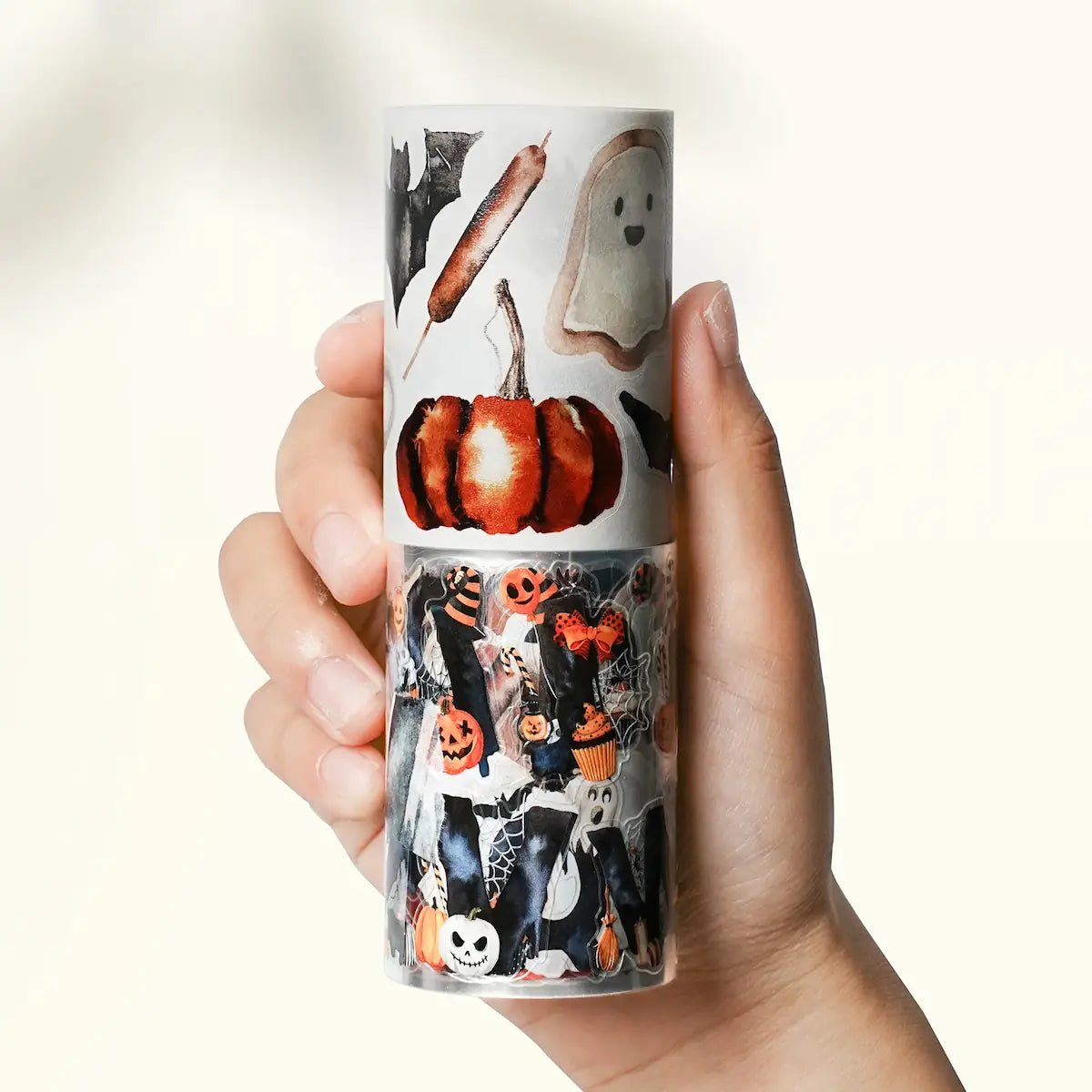 Sticker Washi Tape - Pre - cut - Ghostly Goodies - 65 mm - 5 - Washi Tape Shop - Tidformera