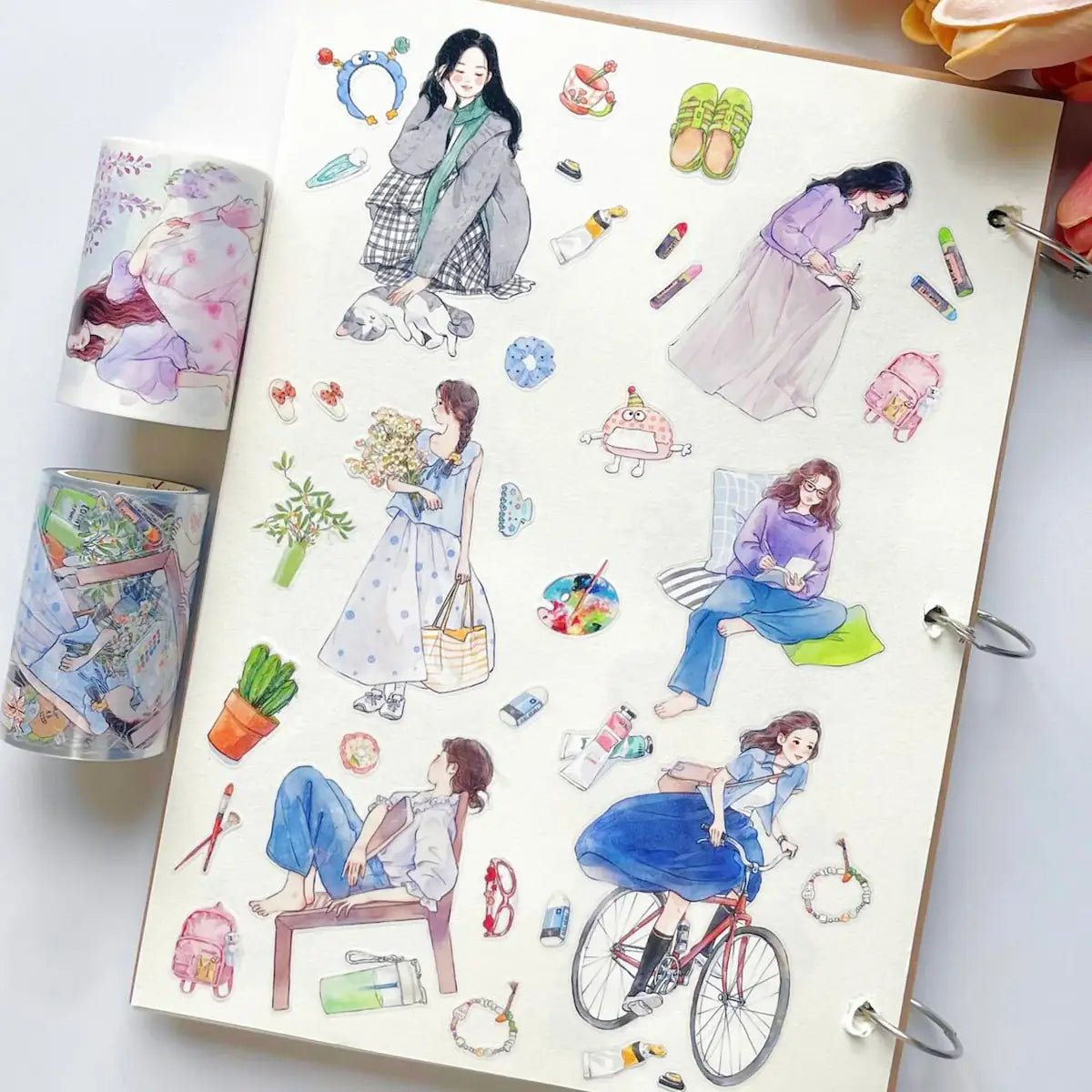 Sticker Washi Tape - Pre - cut - Hello Weekend - 70 mm - 3 - Washi Tape Shop - Tidformera