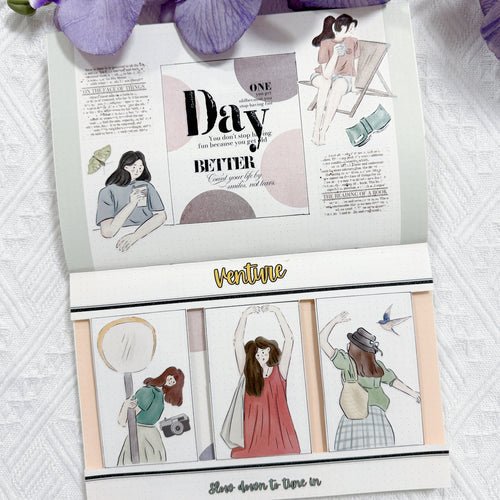 Sticker Washi Tape - Pre - cut - Letter to Myself - 60 mm - 6 - Washi Tape Shop - Tidformera