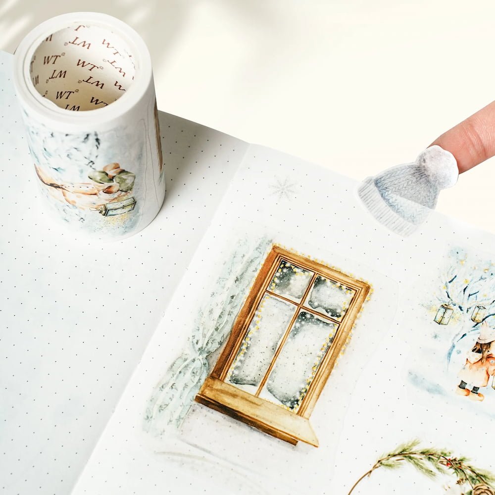 Sticker Washi Tape - Pre - cut - Midnight Noel - 70 mm - 2 - Washi Tape Shop - Tidformera