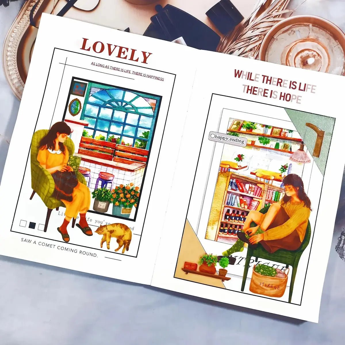 Sticker Washi Tape - Pre - cut - Nostalgic Moments - 72 mm - 7 - Washi Tape Shop - Tidformera