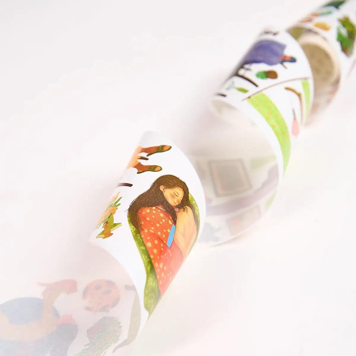 Sticker Washi Tape - Pre - cut - Nostalgic Moments - 72 mm - 9 - Washi Tape Shop - Tidformera