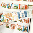 Sticker Washi Tape - Pre - cut - Pane & Simple - 70 mm - 1 - Washi Tape Shop - Tidformera