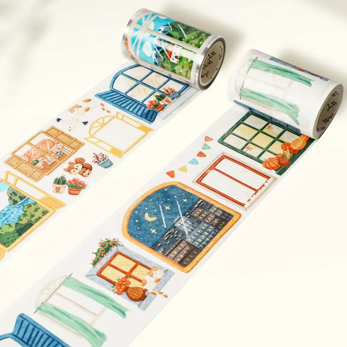 Sticker Washi Tape - Pre - cut - Pane & Simple - 70 mm - 5 - Washi Tape Shop - Tidformera