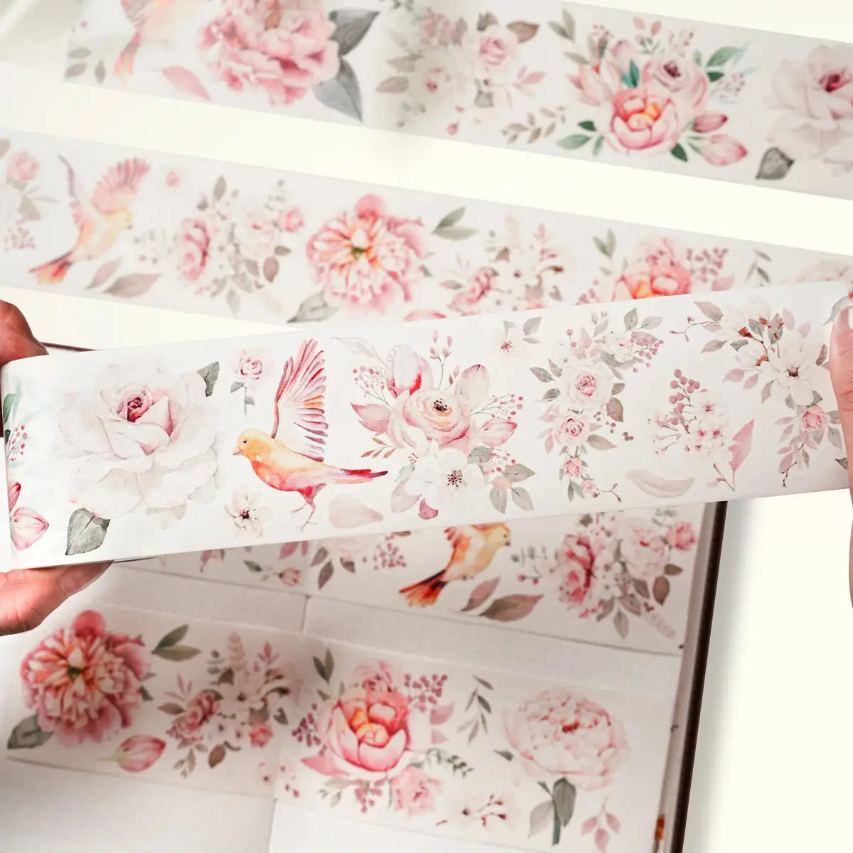 Sticker Washi Tape - Pre - cut - Pink Velvet - 60 mm - 3 - Washi Tape Shop - Tidformera