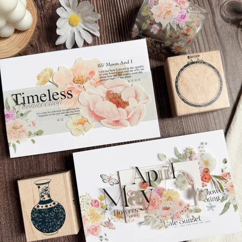 Sticker Washi Tape - Pre - cut - Pink Velvet - 60 mm - 8 - Washi Tape Shop - Tidformera