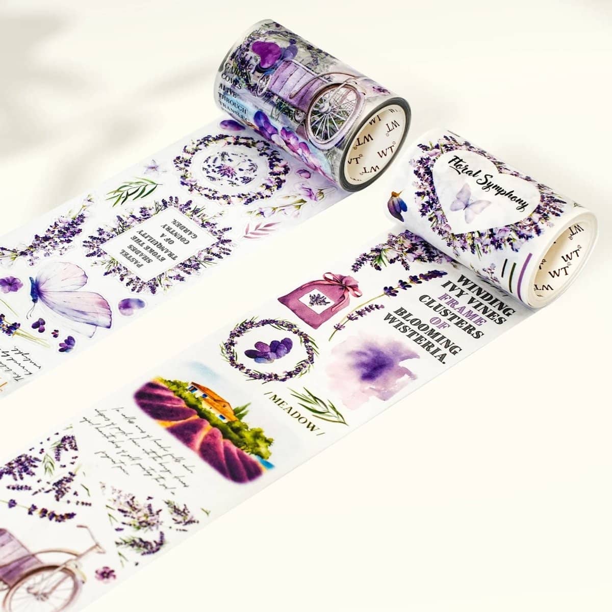 Sticker Washi Tape - Pre - cut - Purple Muse - 70 mm - 8 - Washi Tape Shop - Tidformera