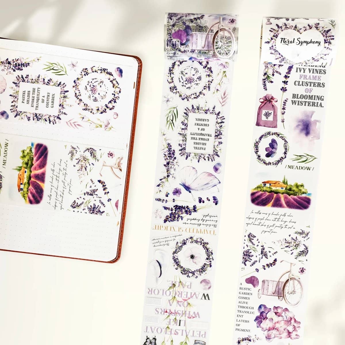 Sticker Washi Tape - Pre - cut - Purple Muse - 70 mm - 4 - Washi Tape Shop - Tidformera