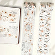 Sticker Washi Tape - Pre - cut - Rosé Scripts - 70 mm - 1 - Washi Tape Shop - Tidformera