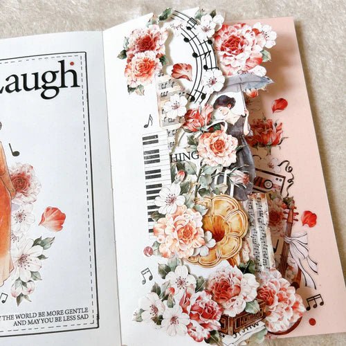 Sticker Washi Tape - Pre - cut - Rose Sonata - 60 mm - 5 - Washi Tape Shop - Tidformera