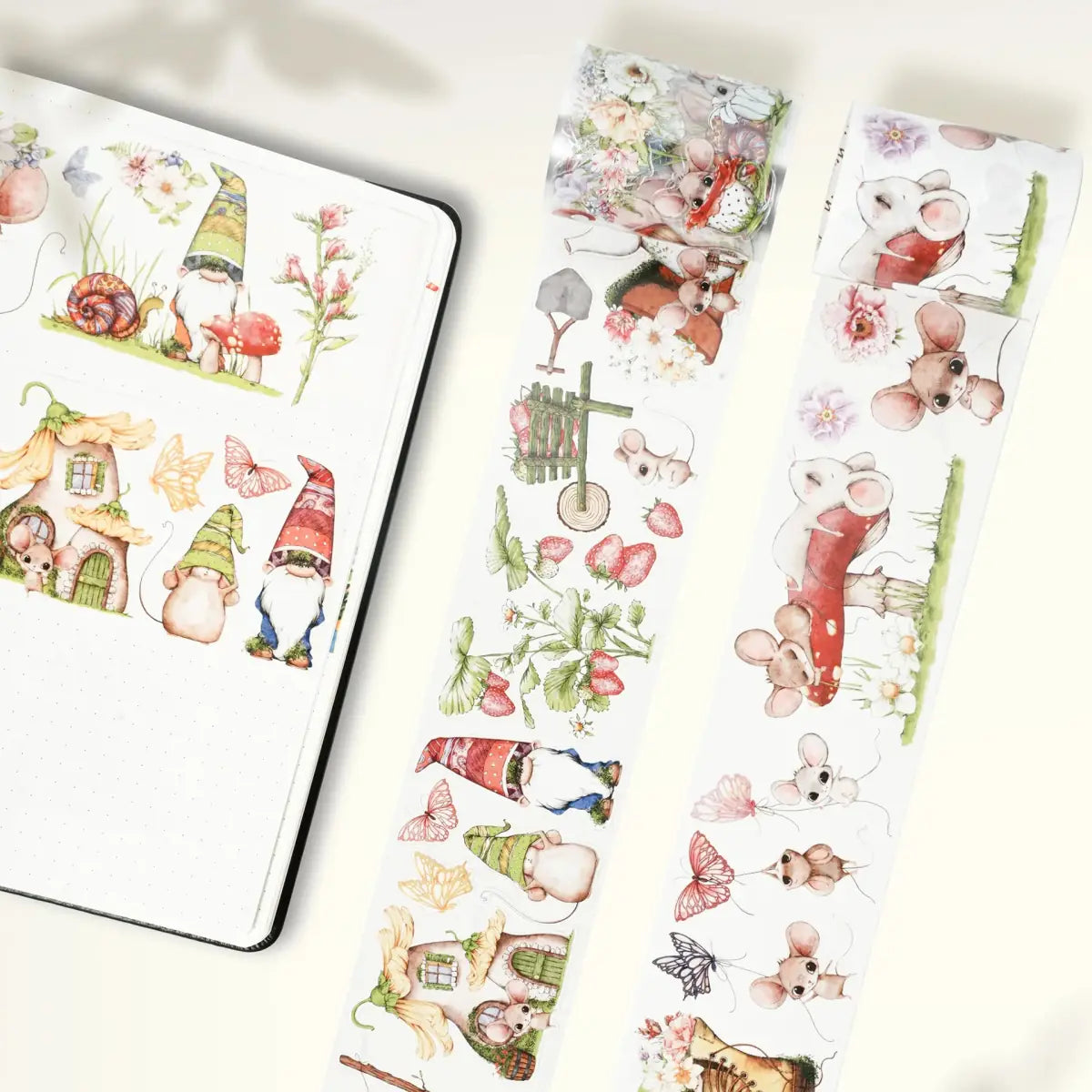 Sticker Washi Tape - Pre - cut - Squeaky Mischief - 60 mm - 3 - Washi Tape Shop - Tidformera