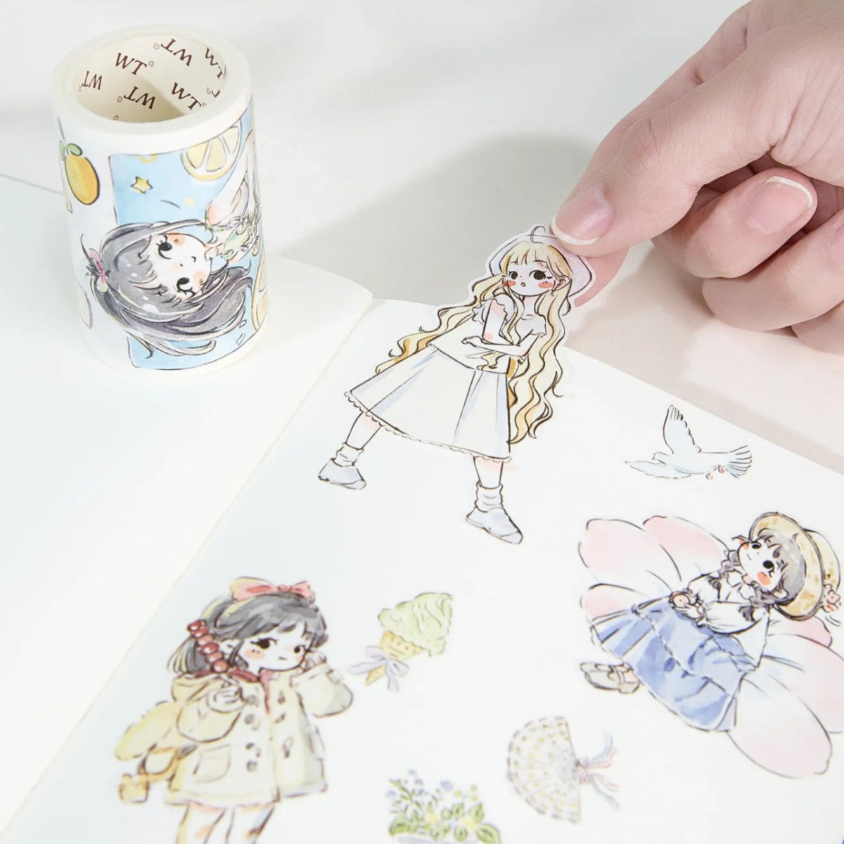 Sticker Washi Tape - Pre - cut - Studio Sprout - 65 mm - 2 - Washi Tape Shop - Tidformera