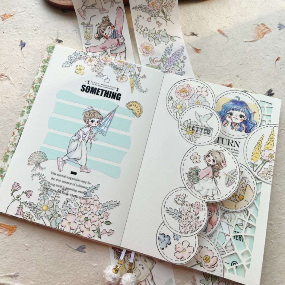 Sticker Washi Tape - Pre - cut - Studio Sprout - 65 mm - 5 - Washi Tape Shop - Tidformera