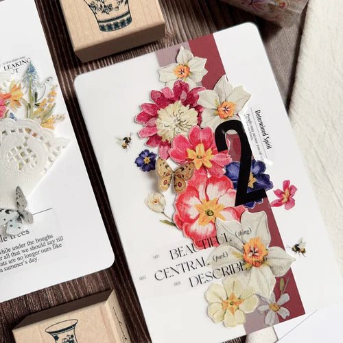 Sticker Washi Tape - Pre - cut - Sunlit Meadow - 60 mm - 3 - Washi Tape Shop - Tidformera