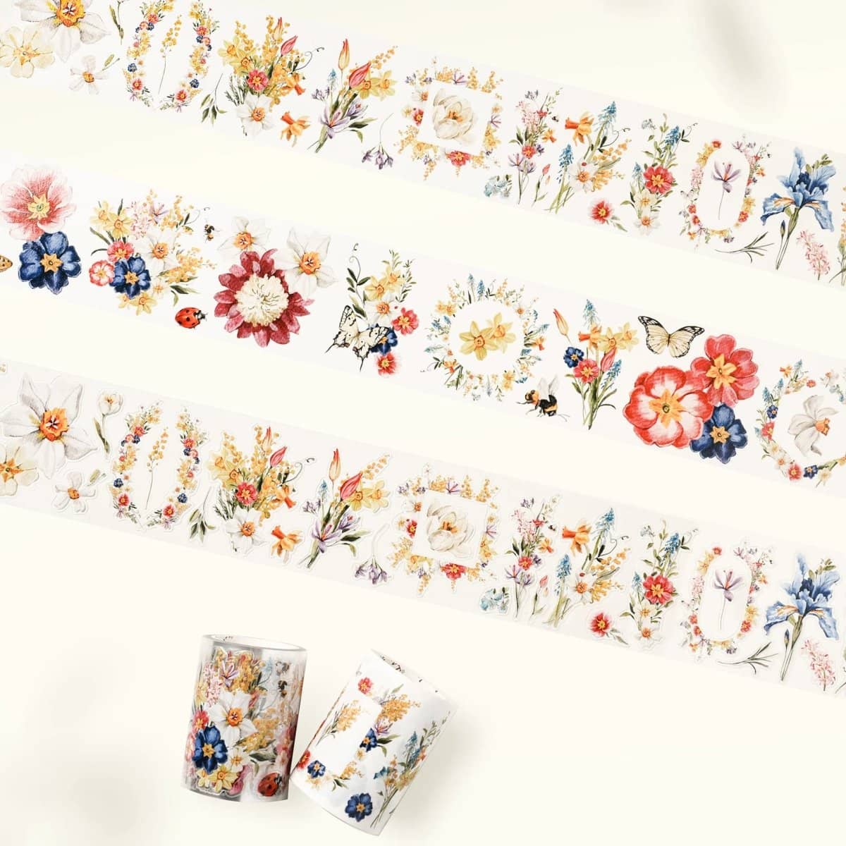 Sticker Washi Tape - Pre - cut - Sunlit Meadow - 60 mm - 10 - Washi Tape Shop - Tidformera