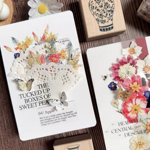 Sticker Washi Tape - Pre - cut - Sunlit Meadow - 60 mm - 6 - Washi Tape Shop - Tidformera