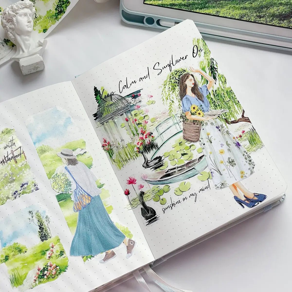 Sticker Washi Tape - Pre - cut - Velvet Voyage - 70 mm - 4 - Washi Tape Shop - Tidformera