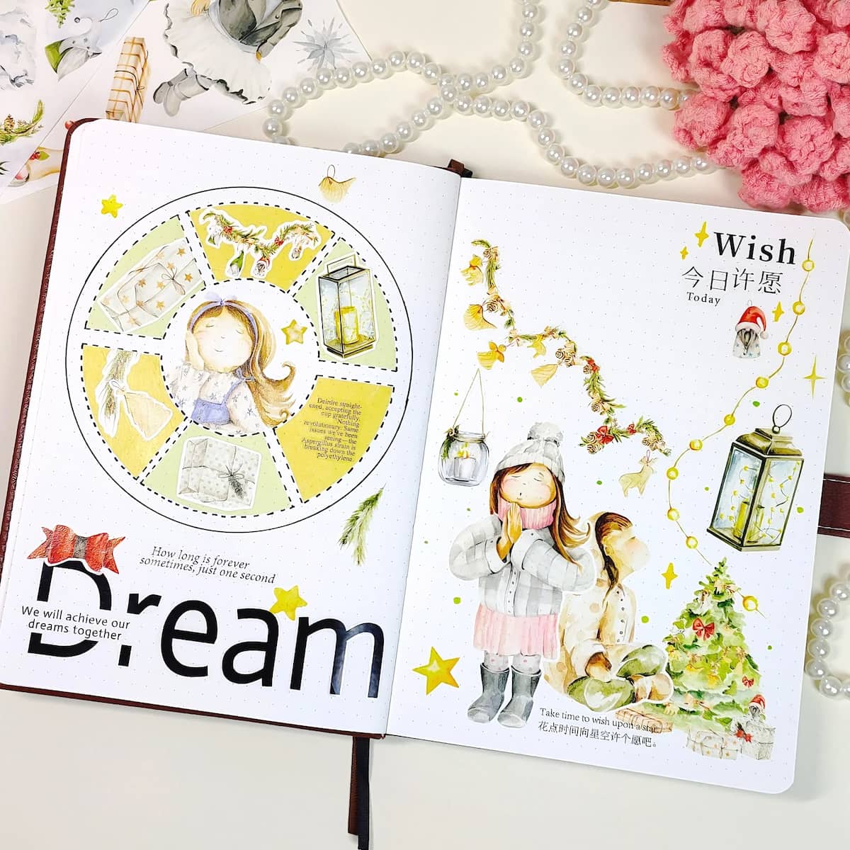 Sticker Washi Tape - Pre - cut - Winter Dreamscape - 70 mm - 4 - Washi Tape Shop - Tidformera