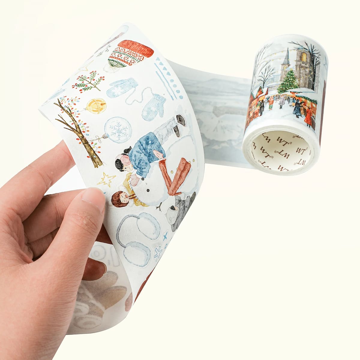 Sticker Washi Tape - Pre - cut - Winter's Whisper - 70 mm - 6 - Washi Tape Shop - Tidformera