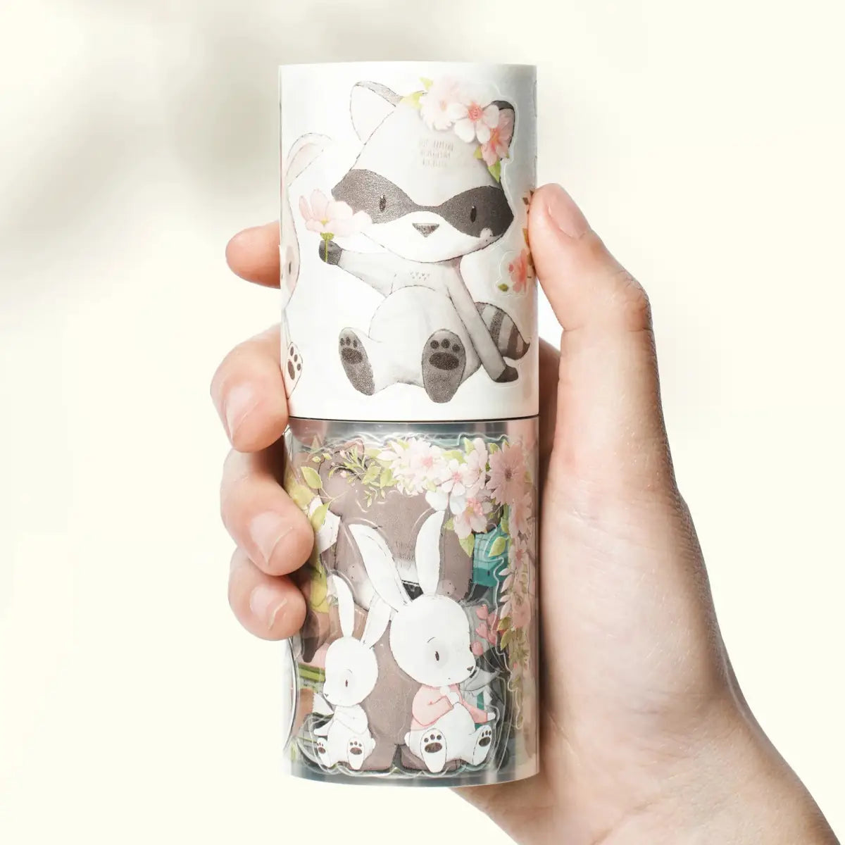 Sticker Washi Tape - Pre - cut - Woodland Pals - 60 mm - 7 - Washi Tape Shop - Tidformera