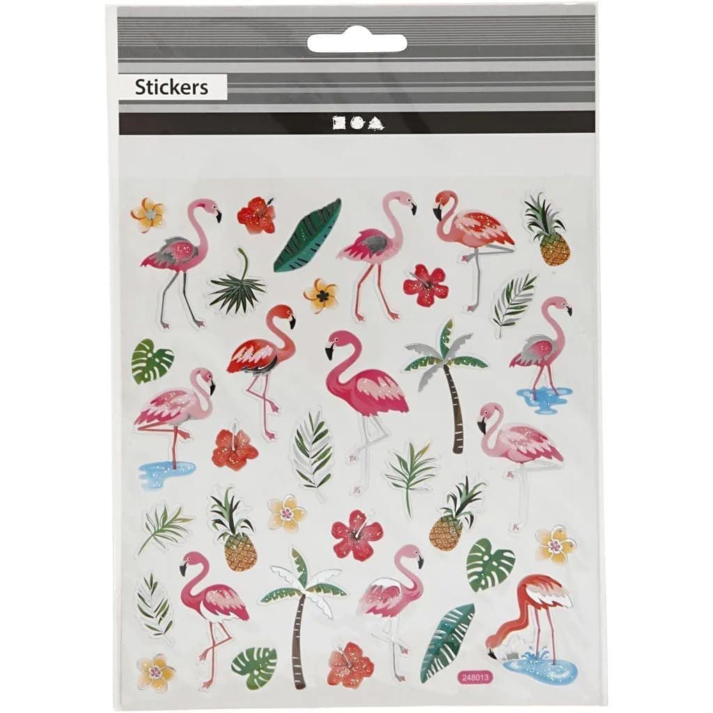 Stickers Creotime Djur - Flamingos - 2 - Creotime - Tidformera