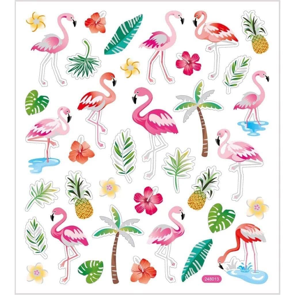 Stickers Creotime Djur - Flamingos - 1 - Creotime - Tidformera