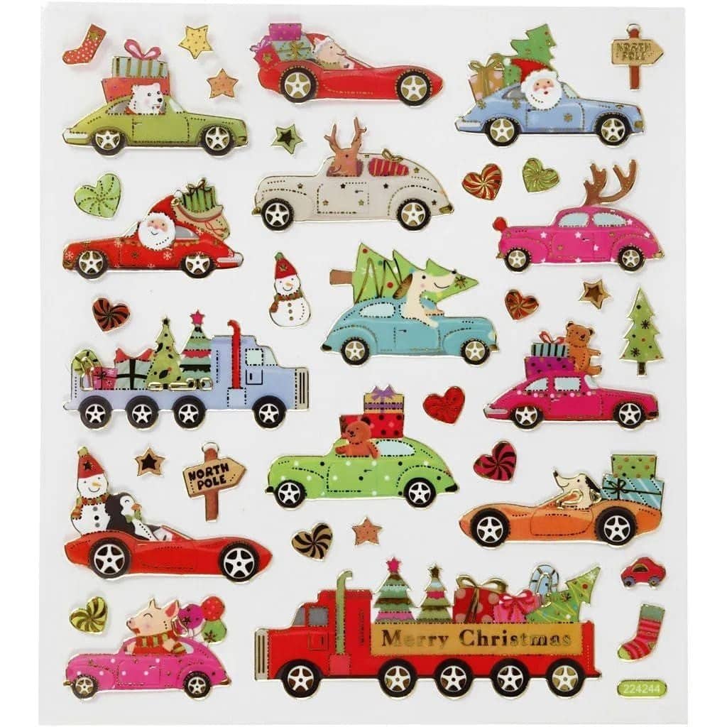 Stickers Creotime Jul - Kör hem till jul - 1 - Creotime - Tidformera