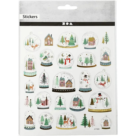 Stickers Creotime Jul - Snöglober - 2 - Creotime - Tidformera