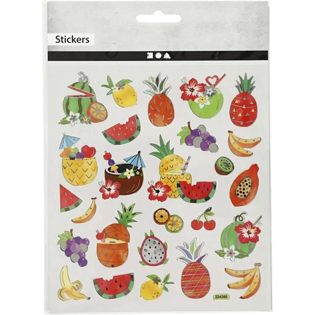Stickers Creotime Mat & Fika - Exotiska frukter - 2 - Creotime - Tidformera