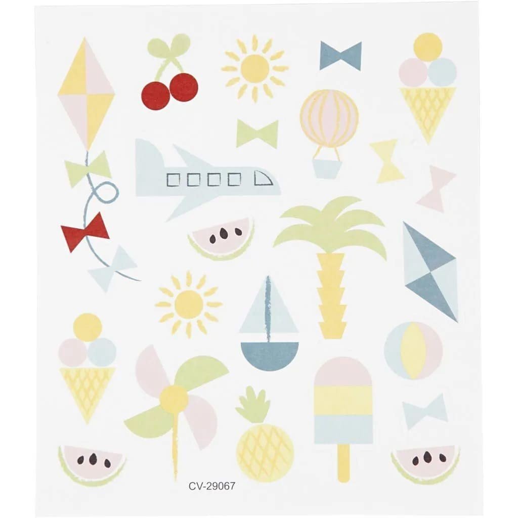 Stickers Creotime Mat & Fika - Summer holiday - 1 - Creotime - Tidformera