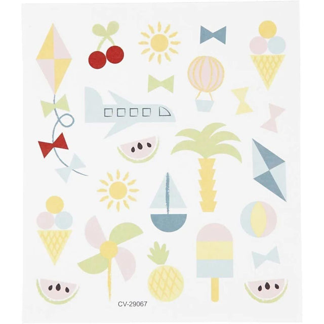 Stickers Creotime Mat & Fika - Summer holiday - 1 - Creotime - Tidformera