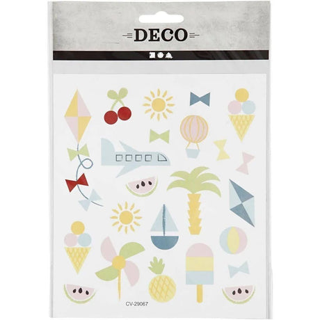 Stickers Creotime Mat & Fika - Summer holiday - 2 - Creotime - Tidformera