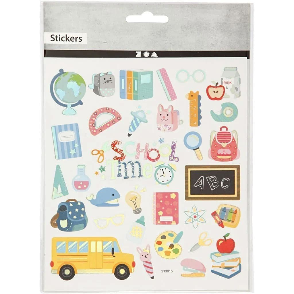 Stickers Creotime Skola - School time - 2 - Creotime - Tidformera