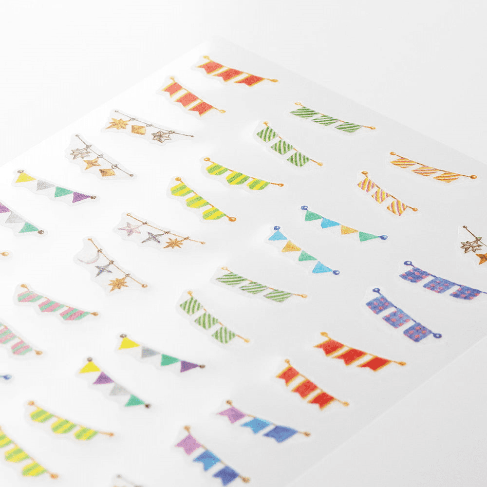 Stickers for Diary Garlands - Midori - Tidformera